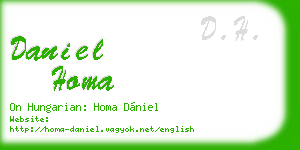 daniel homa business card